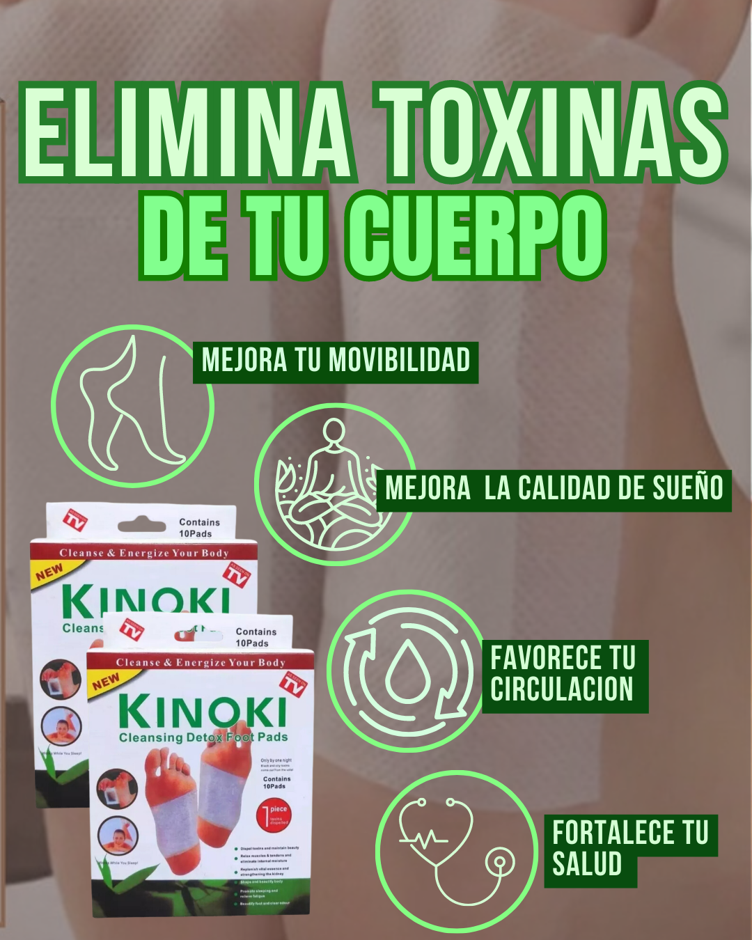PARCHES DETOX – Descansa mientras duermes