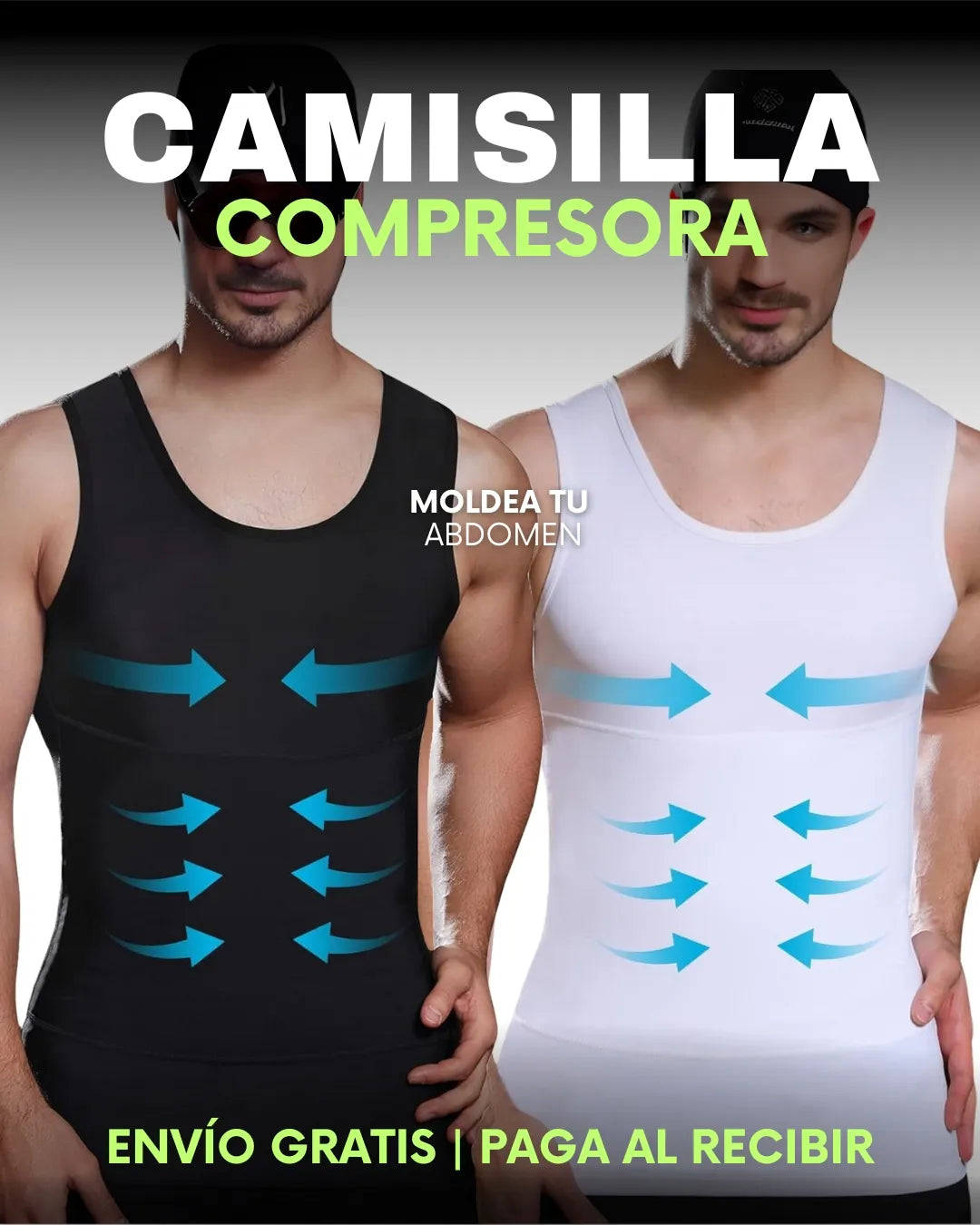 CAMISILLA DE COMPRESIÓN MASCULINA | Abdomen Plano y Espalda Firme