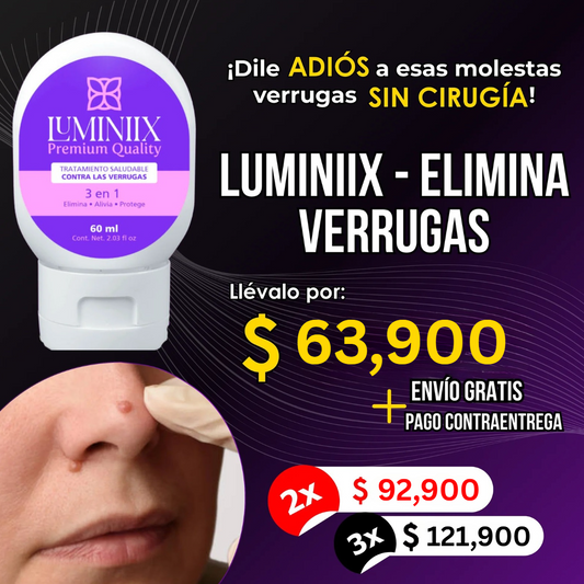 LUMINIIX - ¡Elimina verrugas rápido y sin dolor!